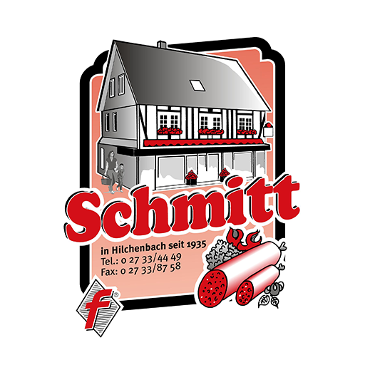 Das bestehende Logo der Metzgerei Schmitt in Hilchenbach